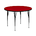 Flash Furniture Round Activity Table, 30-1/8" x 42", Red 1 thumbnail image