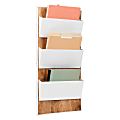 Mind Reader 3-Tier Wall-Mounted File Organizer, 32-1/4"H x 16"W x 3"D, White 1 thumbnail image