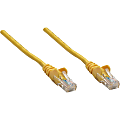 Intellinet Network Solutions Cat5e UTP Network Patch Cable, 3 ft (1.0 m), Yellow - RJ45 Male / RJ45 Male
