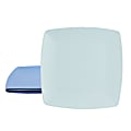 Gibson Home Grayson 4-Piece Square Melamine Dessert Plate Set, 8-1/2”, Assorted Blue 1 thumbnail image