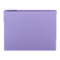 Smead® 1/5-Cut Color Hanging Folders, Letter Size, Lavender, Box Of 25