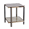 SEI Thornsett End Table, 24"H x 22-1/4"W x 22-1/4"D, Champagne 1 thumbnail image