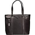 Mobile Edge Ultra Tote Notebook Case - Top-loading - Leather - Black