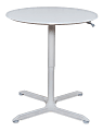 Luxor Round Cafe Table, 42-7/16"H x 32"W x 32"D, White 1 thumbnail image