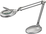 Victory Light Magnifier Task Lamp, 48"H, Silver