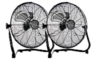 Vie Air 20" 3-Speed Industrial Tilting High-Velocity Metal Floor Fans, Set Of 2 Fans 1 thumbnail image