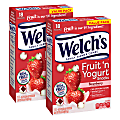 Welch's Fruit 'n Yogurt Snacks, 0.7 Oz, 18 Packs Per Box, Set Of 2 Boxes