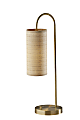 Adesso Mendoza Table Lamp, 25"H, Natural/Antique Brass