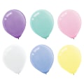 Amscan Latex Pastel Balloons, 12", Assorted Colors, Pack Of 15 Balloons, Set Of 4 Packs