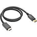 Tripp Lite DisplayPort To HDMI Adapter With Latches, 3' 1 thumbnail image