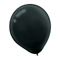 Amscan Latex Balloons, 12", Jet Black, 72 Balloons Per Pack, Set Of 2 Packs