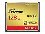 SanDisk Extreme - Flash memory card - 128 GB - CompactFlash 1 thumbnail image