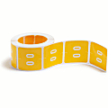 Smead® DCC and DCCRN Color-Coded Numeric Labels, SMD67420, "Number", 1 1/2"W x 1 1/2"L, Yellow, 250 Per Roll 1 thumbnail image