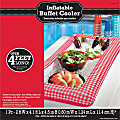 Amscan Summer Picnic Inflatable Buffet Cooler, 4-1/2"H x 24"W x 50"D, Red Gingham 1 thumbnail image