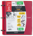 Five Star® Flex® Hybrid NoteBinder® With Customizable Cover, 1" Round Rings, Assorted Colors 1 thumbnail image