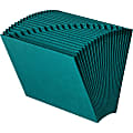 Smead® Expanding File With 21 Pockets, 7/8" Expansion, Letter Size, Teal 1 thumbnail image