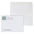 Gummed Seal, White Wove Announcement Envelopes, 4-3/4" x 6-1/2", Full-Color, Custom A6, Box Of 50