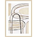 Amanti Art Arounds II by Nikki Galapon Wood Framed Wall Art Print, 41”H x 30"W, Natural