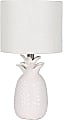 Adesso® Simplee Pineapple Table Lamp, 17"H, White