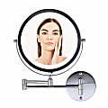 Ovente Wall-Mounted Vanity Makeup Mirror, 8-1/2", Chrome