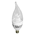 Euri BA13 1000 Series Clear Candle LED Bulbs, Dimmable, 500 Lumens, 6.5 Watt, 3000K/Warm White, Pack Of 4 Bulbs