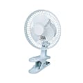 Optimus Personal Clip-On Fan, 9"H x 6"W x 6"D, White 1 thumbnail image