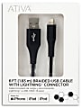 Ativa® Lightning Cable, 6', Black, 45381 1 thumbnail image