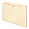 Smead® Expanding Reinforced Top-Tab File Jackets, 1" Expansion, Legal Size, Manila, Box Of 50