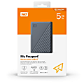 Western Digital My Passport® USB-C™ Portable Hard Drive, 5TB, Silicon Gray