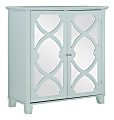 Linon Home Decor Products Addy 2-Door 36"W Large Cabinet, Seafoam 1 thumbnail image