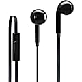 iStore Classic Fit Earbuds (Glossy Black) - Glossy Black - Mini-phone (3.5mm) - Wired - Earbud - 4.33 ft Cable