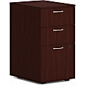 HON Mod HLPLPMBBF Pedestal - 15" x 20"28" - 3 x Box, File Drawer(s) - Finish: Traditional Mahogany