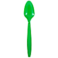 JAM PAPER Big Party Pack of Premium Plastic Spoons, Green, 100 Disposable Spoons/Box  1 thumbnail image