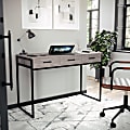 Martha Stewart Ollie Home 47-1/4"W Office Computer Desk With 3 Drawers, Gray/Oil Rubbed Bronze 1 thumbnail image