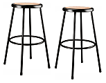 National Public Seating® 6200 Series Stools, Black, Pack Of 2 Stools 1 thumbnail image