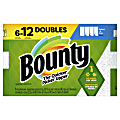 Bounty Select-A-Size 2-Ply Paper Towels, Double Rolls, 6" x 11", White, 90 Sheets Per Roll, Pack Of 6 Rolls