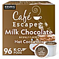 Café Escapes Milk Chocolate Hot Cocoa Keurig Single-Serve K-Cup Pods, 24 Pods Per Pack, Case Of 4 Packs 1 thumbnail image