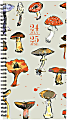 2024-2025 Willow Creek Press Academic Weekly/Monthly Spiral Planner, 3-1/2" x 6-1/2", Cottage Mushrooms, July To June, 47705