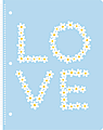 Eccolo Lena + Liam BTS Notebook, 8-1/2" x 11", 1 Subject, College Rule, 80 Sheets, Daisies 1 thumbnail image