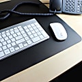 Floortex® Desktex® Vinyl Rectangular Desk Pads, 19" x 24", Black, Pack Of 4 Desk Pads 1 thumbnail image