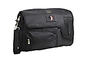 Denco Sports Luggage Travel Messenger Bag With 15" Laptop Pocket, Florida State Seminoles, 15 1/4"H x 12"W x 1 1/4"D, Black