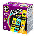 4C Energy Rush Sugar Free Drink Mix Variety Pack, 11 Oz, Case Of 40 Packets