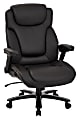 Office Star™ Pro-Line II™ Big And Tall Bonded Leather High-Back Chair With Arms, Black