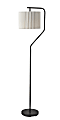 Adesso Simplee Evan Floor Lamp, 60"H, Black/Off-White 1 thumbnail image