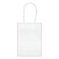 Amscan Kraft Paper Bags, 5-1/8"H x 4"W x 2"D, White, Pack Of 24 Bags