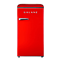 Galanz Retro 3.3 Cu. Ft. Single Door Refrigerator, Red, Total Qty 1 1 thumbnail image