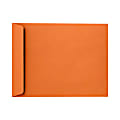LUX Open-End 10" x 13" Envelopes, Peel & Press Closure, Mandarin Orange, Pack Of 50