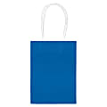 Amscan Kraft Paper Bags, 5-1/8"H x 4"W x 2"D, Bright Royal, Pack Of 24 Bags