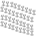 Alpine Place Card & Table Number Holders, 1" x 1-1/2", Chrome, Pack Of 36 Holders 1 thumbnail image