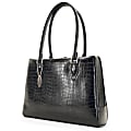 Mobile Edge Large Milano Computer Handbag (Small) - Top-loading - Faux Croc - Black 1 thumbnail image
